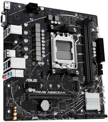 Материнская плата ASUS PRIME A620M-K (AM5/A620/2xDDR5/mATX/RAID/VGA, HDMI) (90MB1F40-M0EAY0)