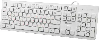 Клавиатура Оклик 505M белый USB slim