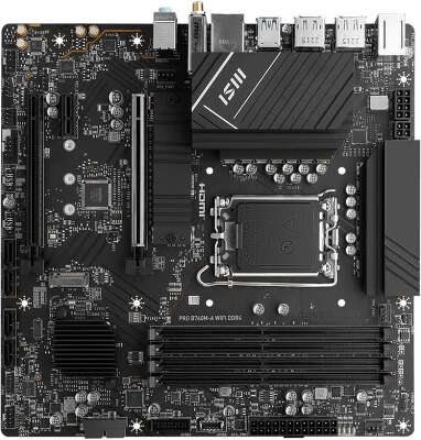 Материнская плата mATX LGA1700 MSI PRO B760M-A WIFI DDR4
