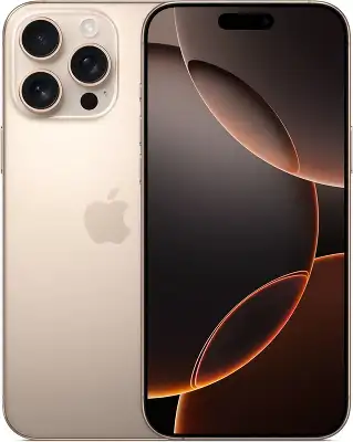 Смартфон Apple iPhone 16 Pro Max 256Gb бежевый титан моноблок 3G 4G 1Sim 6.9" 1320x2868 iOS 18 48Mpix 802.11 a/b/g/n/ac/ax/be NFC GPS Protect