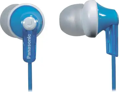 Наушники внутриканальные Panasonic RP-HJE118GU 1.1м белый/голубой проводные в ушной раковине (RP-HJE118GUA)