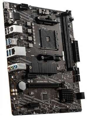MSI A520M PRO {Soc-AM4 AMD A520 2xDDR4 mATX AC`97 8ch(7.1) GbLAN RAID+VGA+HDMI+DP}