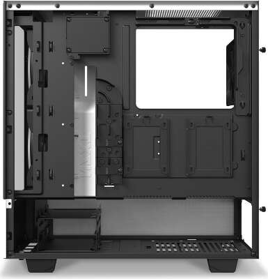 Корпус NZXT H510 Elite White/black, белый, ATX, Без БП (CA-H510E-W1)
