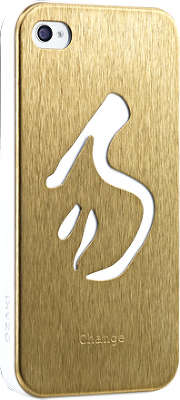 Чехол Ozaki iCoat Good Life Change для iPhone 4/4S, золотистый [IC862WCG]