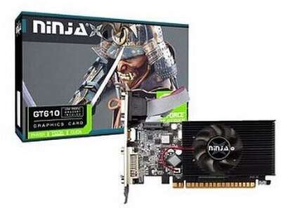Видеокарта Ninja NVIDIA nVidia GeForce GT 610 2Gb DDR3 PCI-E VGA, DVI, HDMI