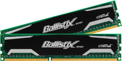 Набор памяти DDR-III DIMM 2*4096Mb DDR1600 Crucial Ballistix Sport CL9