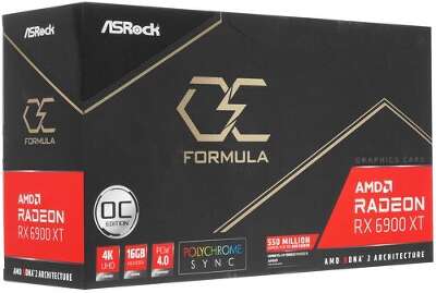 Видеокарта ASRock AMD Radeon RX 6900 XT OC Formula 16Gb DDR6 PCI-E HDMI, 3DP