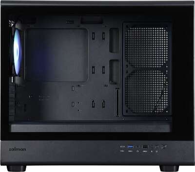 Корпус ZALMAN M5, MATX, BLACK, WINDOW, 1xCombo (3.5'' or 2.5''), 1x3.5", 2x2.5", 1xUSB2.0, 1xUSB3.0, 1xUSB Type-C, FRONT 3x120mm ARGB, REAR 1x120mm ARGB