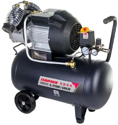 Компрессор Парма K-2200/ 50КМ [02.014.00005] { (масл. коакс., 2200Вт, 50л, 356л/мин, вых. 2шт/рапид) (9шт/пал) }