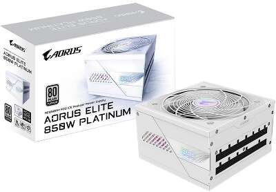 Блок питания ПК Gigabyte AE850PM PG5 ICE 850W, 80Plus, Platinum, Полностью модульный, PCIe Gen 5.1, ATX 3.0 compatible. 28200-AE85W-1EUR