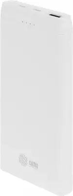 Мобильный аккумулятор Cactus CS-PBFSMT-10000 10000mAh 10.5W 2.1A 2xUSB-A белый