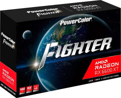 Видеокарта PowerColor AMD Radeon RX 6600 XT Fighter 8Gb DDR6 PCI-E HDMI, 3DP