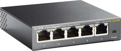 Коммутатор TP-Link TL-SG105E настраиваемый настольный 5x10/100/1000BASE-T