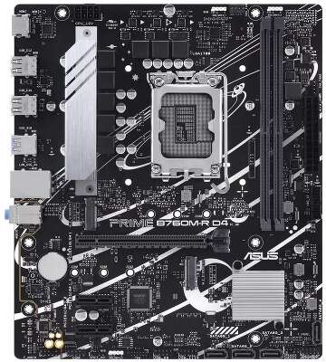 Материнская плата ASUS PRIME B760M-R D4 (LGA1700/B760/2xDDR4/mATX/RAID/HDMI) (PRIME B760M-R D4)