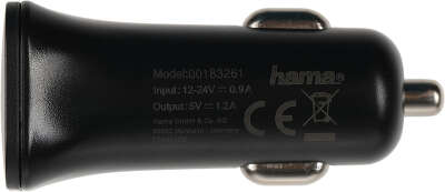 Автомобильное зар./устр. Hama H-183261 5W 1.2A USB универсальное черный (00183261)