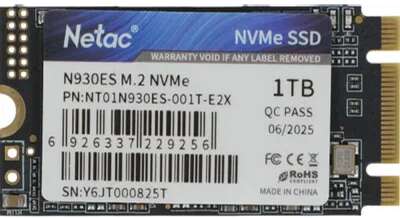 SSD M.2 2242 Netac 1.0Tb N930ES Series Retail (PCI-E 3.1 x2, up to 1650 ...