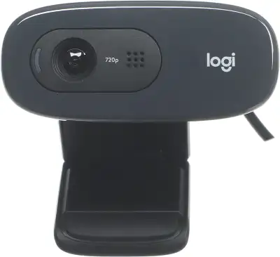 Камера Web Logitech HD Webcam C270 черный 0.9Mpix (1280x720) USB2.0 с микрофоном (960-000999)
