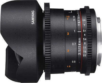 Объектив Samyang MF T3.1 14 мм f/3.1 VDSLR II ED AS IF UMC для Sony E (NEX)