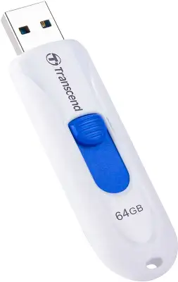 Флеш Диск Transcend 64Gb Jetflash 790 TS64GJF790W USB3.0 белый