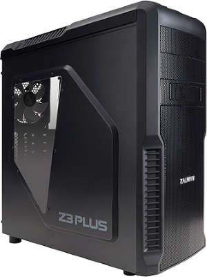 Корпус ZALMAN Z3 PLUS чёрный (без б,п) midiATX 2.03