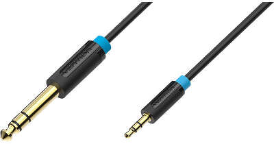 Кабель Vention аудио Jack 6,5 mm M/ 3,5 M - 1,5м