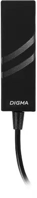 Сетевая карта Digma D-USBC-LAN100, 1xRJ-45, 100 Мбит/с, USB Type-C, Retail