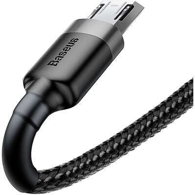 Кабель Baseus Cafule Cable USB to MicroUSB , 0.5 м, Black/Grey [CAMKLF-AG1]