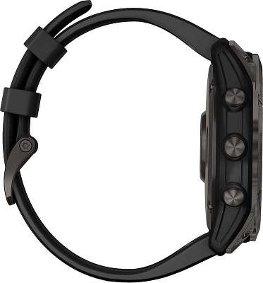 Смарт-часы Garmin Fenix 7X 1.4" корп.серый рем.черный (010-02541-11)