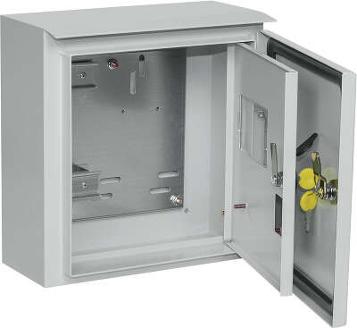 Щит распределительный IEK MKM51-N-04-54 TITAN ЩУ 1/1-1 У1 IP66 навесной 300мм 150мм 310мм 6мод. металл IP66 серый с возможностью установки счетчика (упак.:1шт)