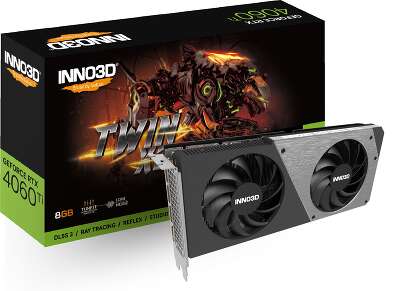Видеокарта Inno3D NVIDIA nVidia GeForce RTX 4060Ti TWIN X2 8Gb DDR6 PCI-E HDMI, 3DP