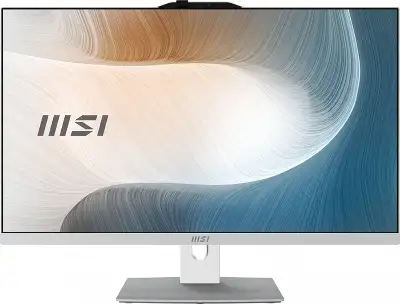 Моноблок MSI Modern AM272P 1M-677XRU 27" Full HD Core 3 100U (1.2) 8Gb SSD512Gb Graphics без ОС GbitEth WiFi BT 120W клавиатура мышь Cam белый 1920x1080
