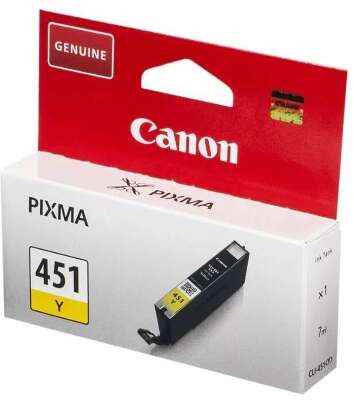 Картридж CANON CLI-451 Y жёлтый, 7мл, 344 стр