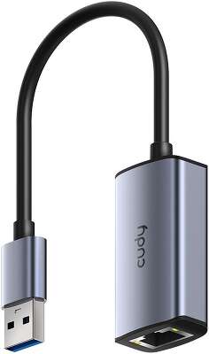 Концентратор CUDY USB-A to Ethernet Adapter Aluminum Portable USB-A to Gigabit Ethernet Adapter, Compatible with Laptop, MacBook, Surface, PC with Windows, XP, Mac/Linux and more