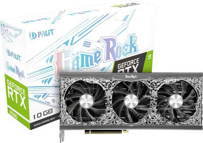 Видеокарта Palit NVIDIA GeForce RTX 3080 GameRock 10Gb GDDR6X PCI-E HDMI, 3DP