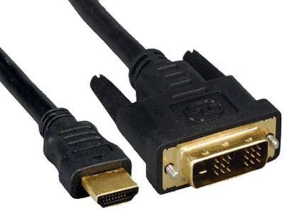 Кабель HDMI-DVI, 1.8м, блистер, VCOM