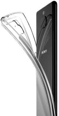 Силиконовая накладка BROSCO для Sony Xperia 10, прозрачный