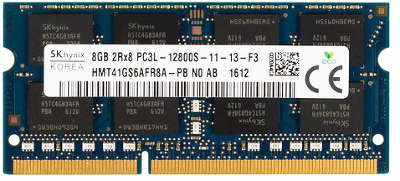 Модуль памяти SO-DIMM DDR-III 8192 Mb DDR1600 Hynix Original 1.35V [HMT41GS6AFR8A]