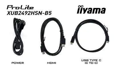 Монитор Iiyama 23.8" ProLite XUB2492HSN-B5 черный IPS LED 16:9 HDMI M/M матовая HAS Piv 250cd 178гр/178гр 1920x1080 75Hz DP FHD USB 5.6кг
