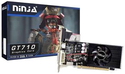 Видеокарта Ninja (Sinotex) GT710 2GB 64bit DDR3 VGA DVI HDMI 1FAN RTL