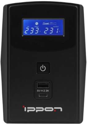 Ippon Back Power Pro II 600 black {1030300}