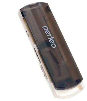 Perfeo Card Reader SD/MMC+Micro SD+MS+M2, (PF-VI-R013 Black) чёрный (PF_4259)