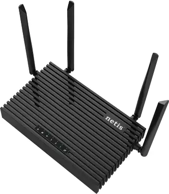Роутер беспроводной Netis NX32U AX3000 10/100/1000BASE-TX/4G ready черный