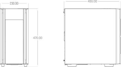 Корпус Deepcool CH510 Mesh Digital, черный, EATX, без БП (R-CH510-BKNSE1-G-1)