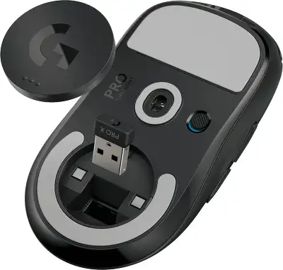 Мышь Logitech G Pro X Superlight 2 черный оптическая 32000dpi беспров. USB 4but (910-006634)