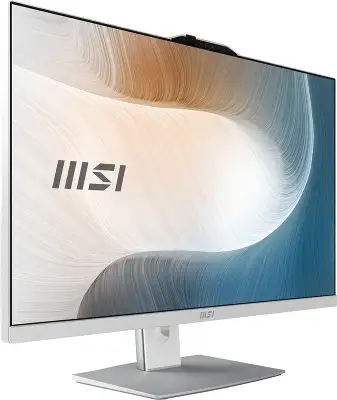 Моноблок MSI Modern AM272P 1M-677XRU 27" Full HD Core 3 100U (1.2) 8Gb SSD512Gb Graphics без ОС GbitEth WiFi BT 120W клавиатура мышь Cam белый 1920x1080