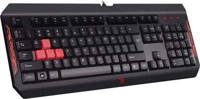 Клавиатура A4Tech Bloody Q100 черный USB Multimedia for gamer (Q100 USB)