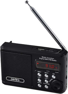 Радиоприемник PERFEO Dual Band Sound Ranger PF-SV922BK (черный), USB, microSD