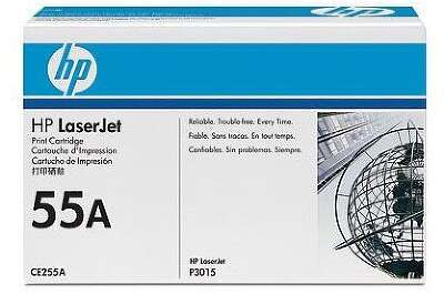 Картридж лазерный HP 55A CE255A черный (6000стр.) для HP LJ P3015