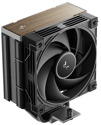 Кулер для процессора DEEPCOOL AK400 G2 LGA1851/1700/1200/115X/AM5/AM4 (12шт/кор, TDP 220W, PWM, Fan 120mm, 4 тепл. Трубки, Wood-grain top cover, черный) RET (R-AK400G2-BKNNMN-GJD)