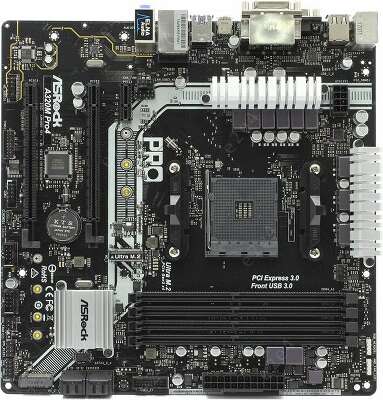 Материнская плата mATX LGAAM4 ASRock A320M Pro4